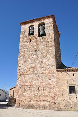 Church مدجن of St. Thomas the Apostle in Mancera de Arriba, Ávila, Spain.