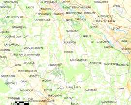 Mapa obce Monein