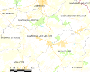 Poziția localității Saint-Michel-Mont-Mercure