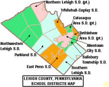 Карта школьных округов Пенсильвании округа Лихай.png