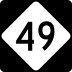 North Carolina Highway 49 marker