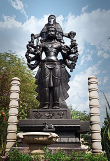 Correct statue of Panchamukhi Hanuman depicting the five heads in their correct position