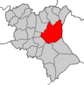 Localización da parroquia de Borraxeiros