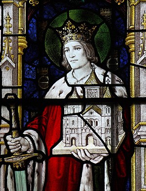English: Saint King Edwin of Northumbria, St M...