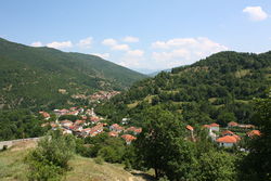 View of the village Samokov