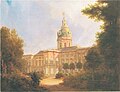 Schloss Charlottenburg, Gartenseite, 1840