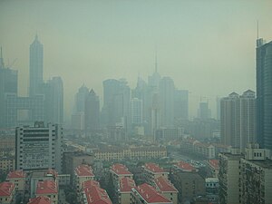 English: Shanghai Smog