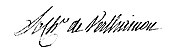 signature de François-Marie de Verthamon d'Ambloy