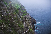 Path on the cliff face