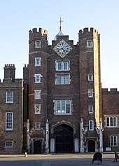 The Accession Council normally meets in St James's Palace to proclaim the new sovereign. St Jamess Palace.jpg