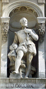 Staty föreställande Jean Goujon.
