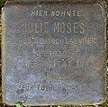 Stolperstein für Julie Moses (Hardefuststraße 8)