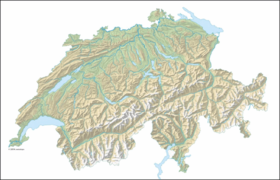 carte : Géographie de la Suisse