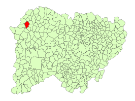 Kaart van Barruecopardo
