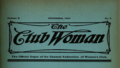 "The Club Woman" masthead