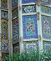 An example of Chauburji's Persian-style tilework.