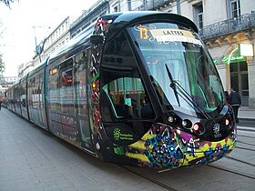 Tramway Montpellier Ligne 3 avant.JPG