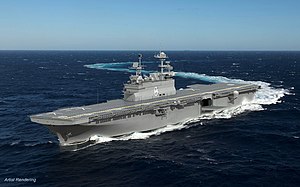 Ilustrace vzhledu USS Bougainville (LHA-8)