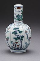 Vase with Pine, Bamboo, Plum, Camellia, and Dragon Yongzheng reign, 1723–1735