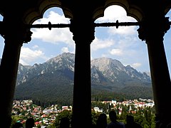 Vârful Caraiman - Vedere din Palatul Cantacuzino