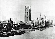 The site of Victoria Tower Gardens in 1865. Victoria Tower Gardens.jpg