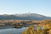 Canigou och trakten kring Vinça.