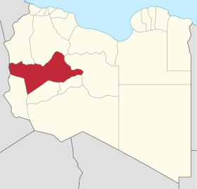 Pozicija Vadi Al Šatija na karti Libije
