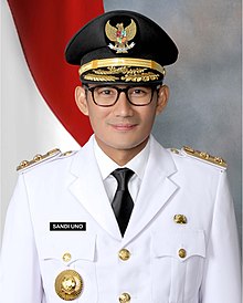 Uno as Vice Governor of Jakarta, 2017. Wagub Sandi.jpg