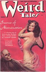 Weird Tales cover image for March 1938