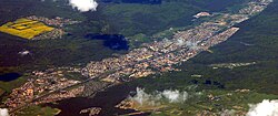 Town from a bird's eye view