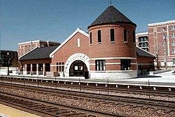 Wheatons järnvägsstation.