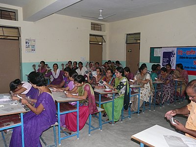 Wikireaders in St. Anthony's School in Uttar Pradesh, India