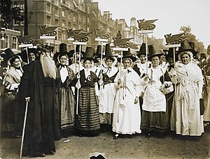 Коронационная процессия женщин 1911 года, Welsh Suffragists.jpg