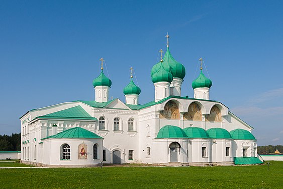 131. Преображенский собор с церковью Пророка Захария и библиотекой, Александро-Свирский монастырь, Ленинградская область Автор — Алексей Задонский