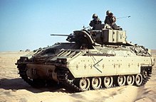 BAE's PS2.5 billion purchase of United Defense in 2005 added the M2/M3 Bradley family of armoured vehicles to its product line. 1BFV01.jpg