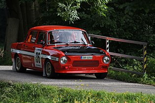 Škoda 120 S Rallye v tovární červevené, Rally Bohemia Legend 2015