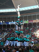 4d9fa dels Castellers de Vilafranca al Concurs de Tarragona 2008.jpg