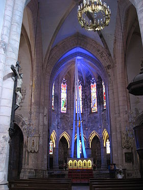 Intérieur de l'église de l'abbaye.
