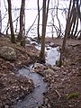 Ruisseau de l'aire de loisirs Abborreberg à Norrköping.