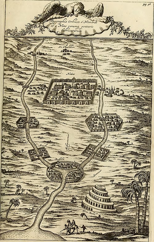 Topographia Urbium à Nembrod et à Nino eorumq; posteris fabricatarum.