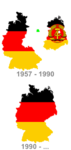 De to tyske statene ble gjenforent i 1990