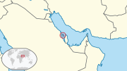 Ubicación geográfica de Bahréin.