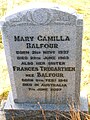 Mary Balfour's gravestone