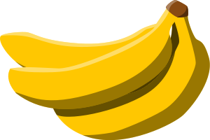 Vector image of a bunch of bananas.