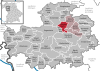 Lage der Gemeinde Baudenbach im Landkreis Neustadt an der Aisch-Bad Windsheim