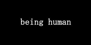 English: The title for Being Human.