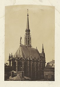 Sainte-Chapelle. Fotografi från cirka år 1860.