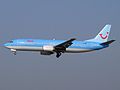 De eerste Boeing 737-400 van Jetairfly met registratienummer OO-TUB. Vliegt momenteel als UR-CSV voor Jonika