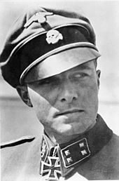 SS-Standartenfuhrer Joachim Peiper, commander of the 1st SS Panzer Division. Bundesarchiv Bild 183-R65485, Joachim Peiper.jpg