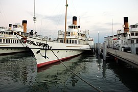 Raddampfer Montreux der CGN auf dem Genfersee